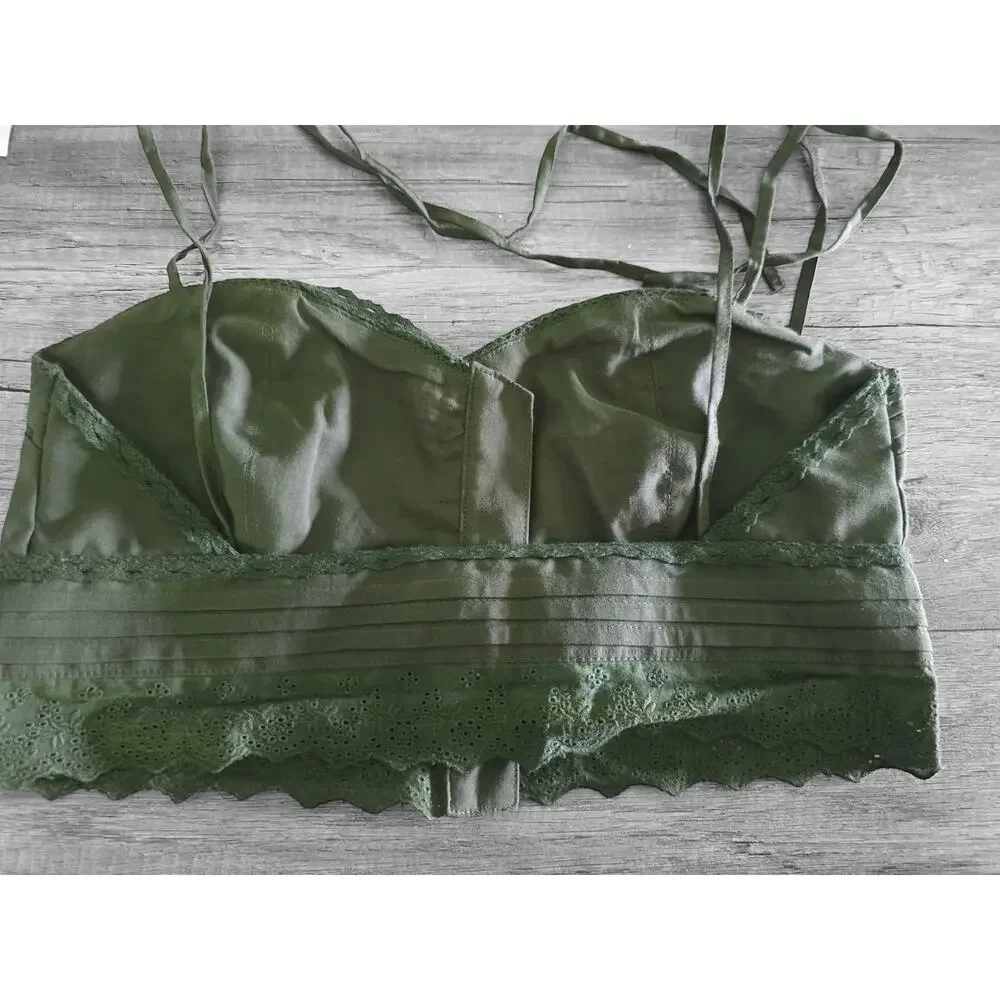 NWT Anthropologie Agua Bendita Ariel Cotton Crop Top - Medium